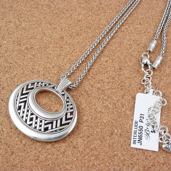 SOLD.  BRIGHTON SILVER INTERLUDE NECKLACE ~ NEW - Picture 1 of 1